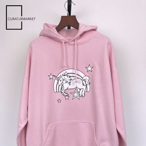 Vetements: S Unicorn Edition Rainbow Anime Print Unisex Hoodie SS23 - Picture 2 of 13